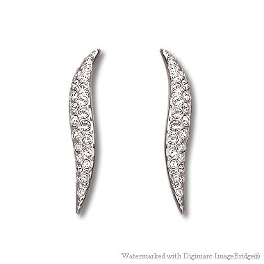 スワロフスキー Swarovski アライン ピアス（クリア／シルバー）｜おしゃれなレディースアクセサリー