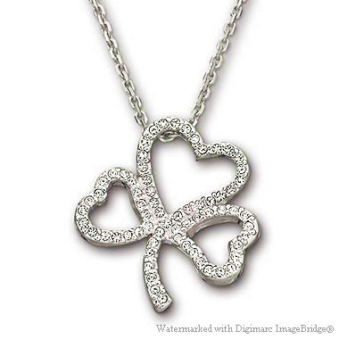 スワロフスキー Swarovski クリスタルパヴェ オープンハート ペンダント（クリスタル／シルバー）｜おしゃれなレディースアクセサリー