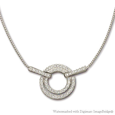 スワロフスキー Swarovski イリーナ・ペンダント（クリア／シルバー）｜おしゃれなレディースアクセサリー
