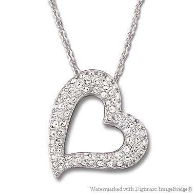スワロフスキー Swarovski メモリー ペンダント（クリア／シルバー）｜おしゃれなレディースアクセサリー