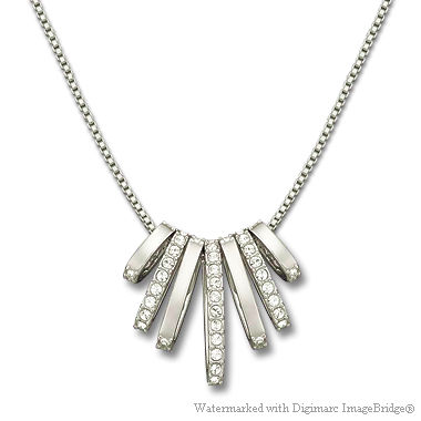 スワロフスキー Swarovski ダンス（リバーシブル）ネックレス（クリスタル／シルバー）その３