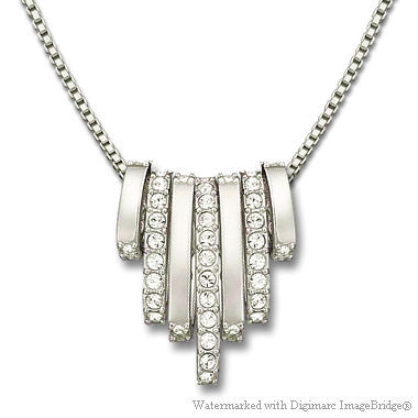 スワロフスキー Swarovski ダンス（リバーシブル）ネックレス（クリスタル／シルバー）その２
