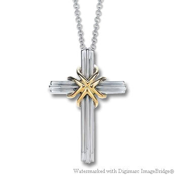 ティファニー Tiffany クロスペンダント（シルバー＆18Kゴールド）｜おしゃれなレディースアクセサリー